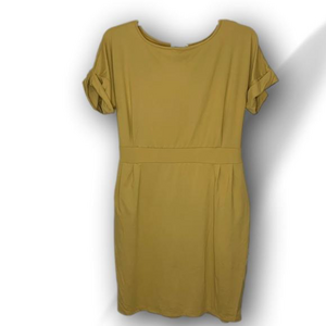 Zenana BRUSHED DTY TIE-BELT DRESS Size XL